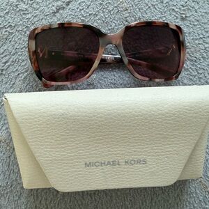 Michael Kors Women's Tortoiseshell Sunglasses with Brown Gradient Lenses